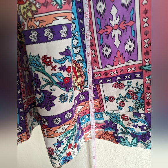 Vintage Christian Dior Neiman Marcus Boho Floral Print Robe - Picture 5 of 5